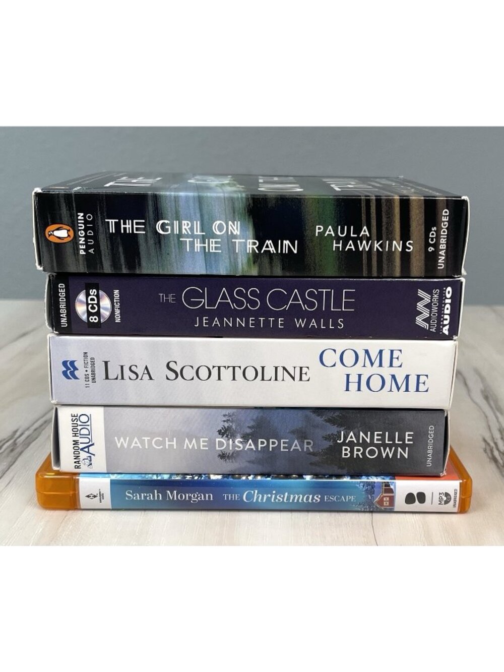 Lot 5 AUDIOBOOKS on CD Bestsellers Female Authors Unabridged Novels EUC